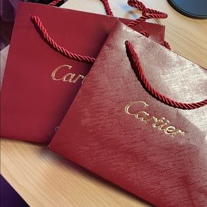 Cartier box and bags x 2
